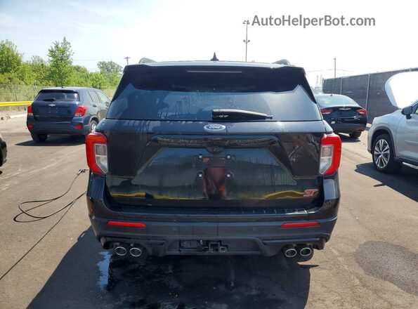 1FM5K8GC7NGA32307 2022 FORD EXPLORER Black უკანა ხედი