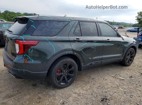 1FM5K8GC7NGB00900 2022 FORD EXPLORER Green Tył prawy