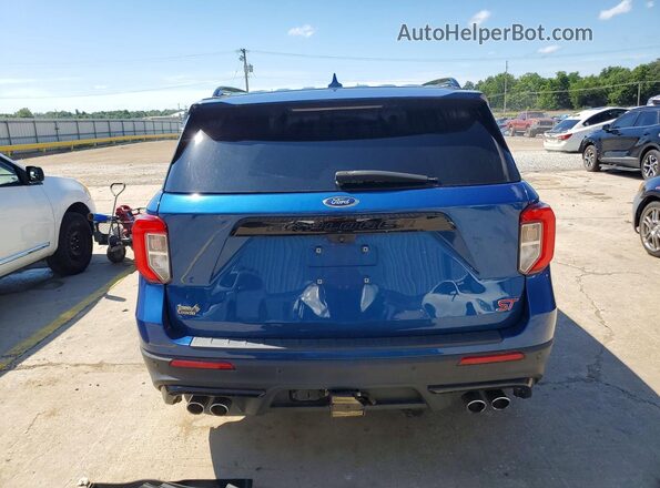 1FM5K8GC8LGA00737 2020 FORD EXPLORER Синий Вид сзади