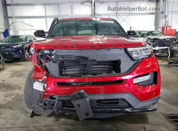1FM5K8GC8LGB02510 2020 FORD EXPLORER Red Вид спереду