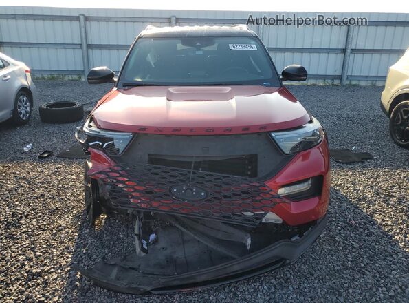 1FM5K8GC9LGA34556 2020 FORD EXPLORER Red Front view