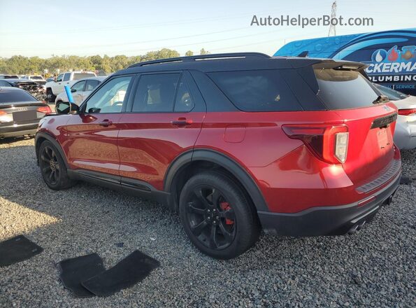 1FM5K8GC9LGA34556 2020 FORD EXPLORER Red Rear left