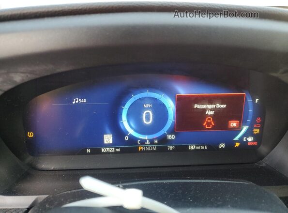 1FM5K8GC9LGA34556 2020 FORD EXPLORER Red Instrument cluster view