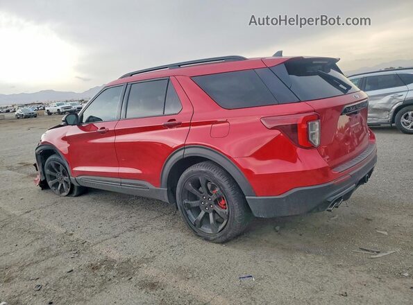 1FM5K8GC9MGA95715 2021 FORD EXPLORER Красный Задняя левая четверть