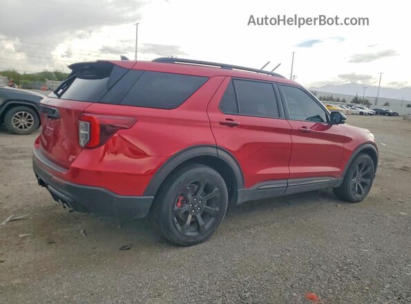 1FM5K8GC9MGA95715 2021 FORD EXPLORER Красный Задняя правая четверть