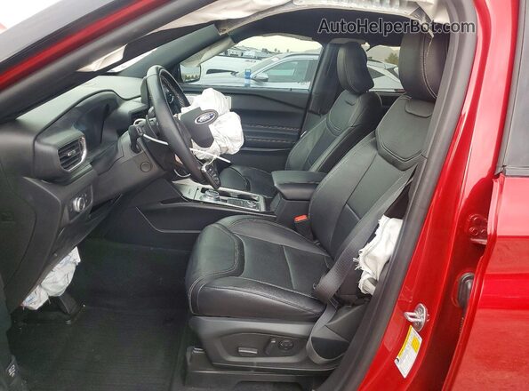 1FM5K8GC9MGA95715 2021 FORD EXPLORER Красный Вид салона спереди
