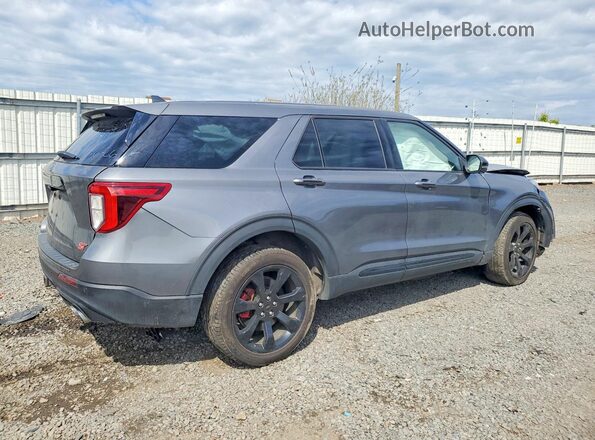 1FM5K8GCXNGA70761 2022 FORD EXPLORER Gray Rear right