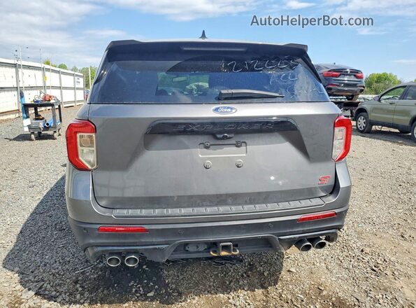 1FM5K8GCXNGA70761 2022 FORD EXPLORER Gray Rear view