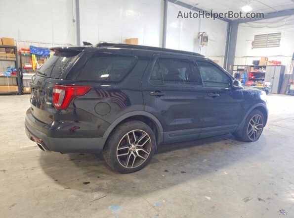 1FM5K8GT0GGC55260 2016 FORD EXPLORER Black Հետևի աջ