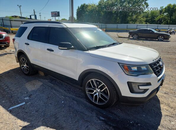 1FM5K8GT0GGD01847 2016 FORD EXPLORER White Przód prawy