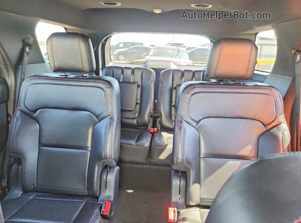 1FM5K8GT0GGD01847 2016 FORD EXPLORER White Widok tylnych siedzeń
