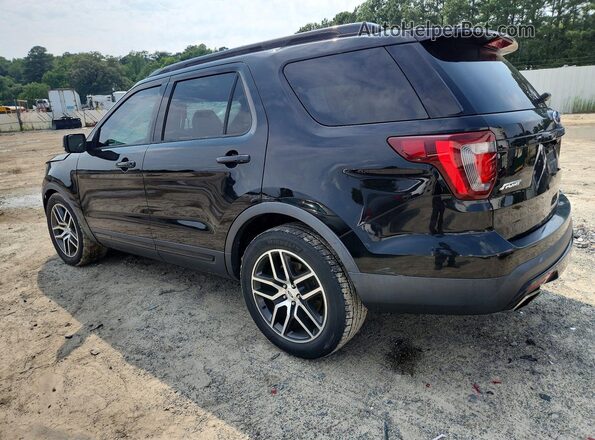 1FM5K8GT0HGC03497 2017 FORD EXPLORER Black Trasero izquierdo