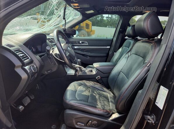 1FM5K8GT0HGC03497 2017 FORD EXPLORER Black Vista interior delantera