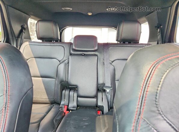 1FM5K8GT0HGC03497 2017 FORD EXPLORER Black Vista de los asientos traseros
