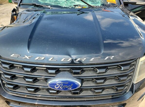 1FM5K8GT0HGC03497 2017 FORD EXPLORER Black Vista del compartimento del motor