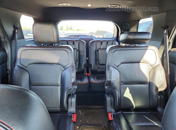 1FM5K8GT0JGC04977 2018 FORD EXPLORER Black უკანა სავარძლების ხედი
