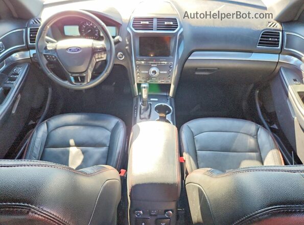 1FM5K8GT0JGC04977 2018 FORD EXPLORER Black წინა პანელის ხედი