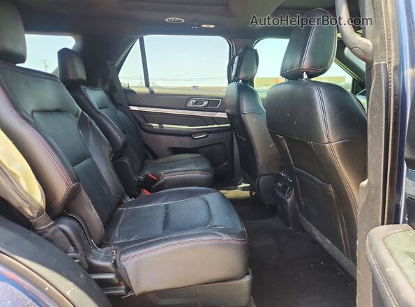 1FM5K8GT0JGC05482 2018 FORD EXPLORER Blue უკანა სალონის ხედი