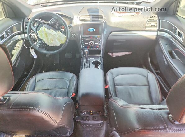 1FM5K8GT0JGC05482 2018 FORD EXPLORER Blue წინა პანელის ხედი