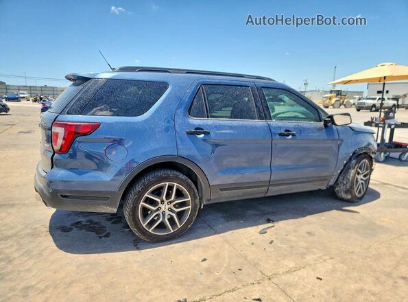 1FM5K8GT0JGC05482 2018 FORD EXPLORER Blue უკანა მარჯვენა