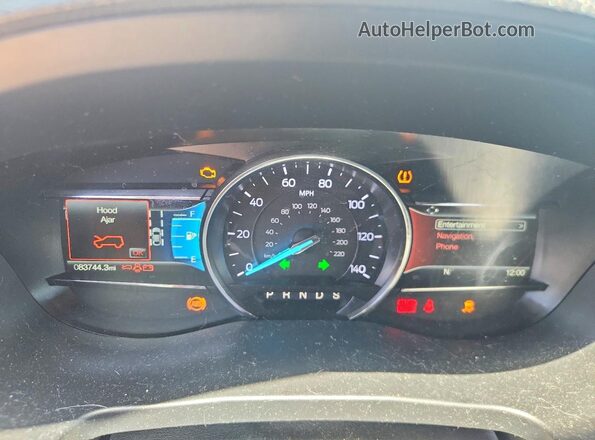 1FM5K8GT0JGC05482 2018 FORD EXPLORER Blue ხელსაწყოთა პანელის ხედი