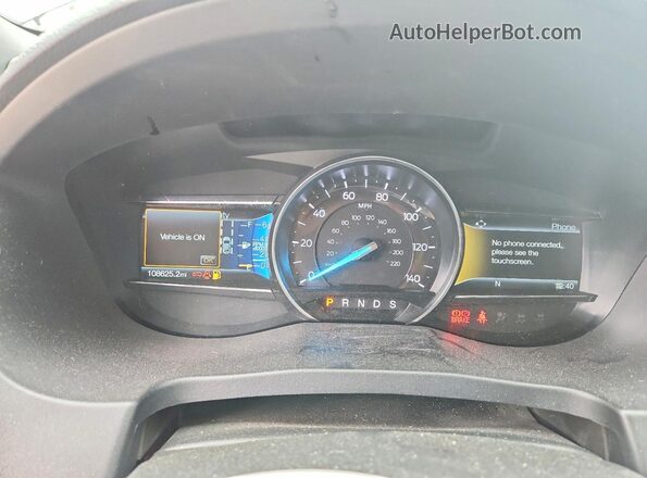 1FM5K8GT0JGC38191 2018 FORD EXPLORER Black Widok zestawu wskaźników