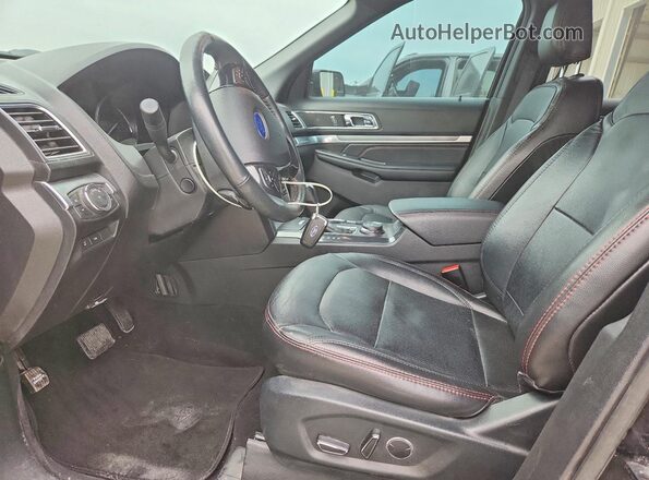 1FM5K8GT0JGC38191 2018 FORD EXPLORER Black Widok wnętrza z przodu