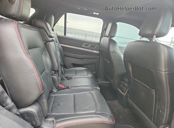 1FM5K8GT0JGC38191 2018 FORD EXPLORER Black Widok tylnych siedzeń