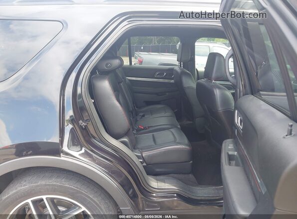 1FM5K8GT0KGA77844 2019 FORD EXPLORER Black Vista de la etiqueta del VIN