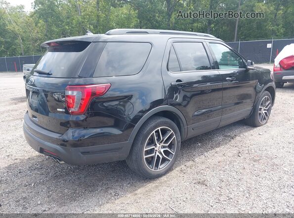 1FM5K8GT0KGA77844 2019 FORD EXPLORER Black Trasero derecho