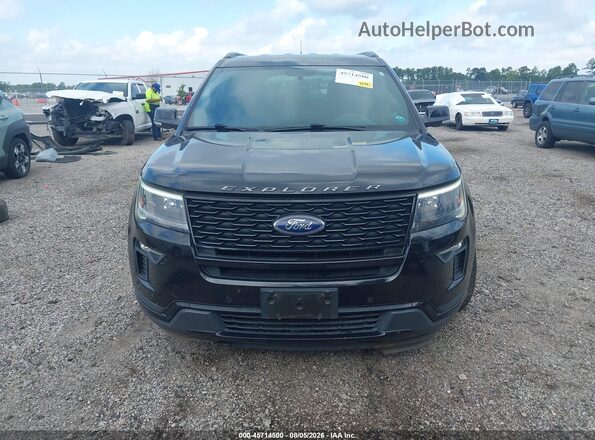 1FM5K8GT0KGA77844 2019 FORD EXPLORER Black Vista del cuadro de instrumentos