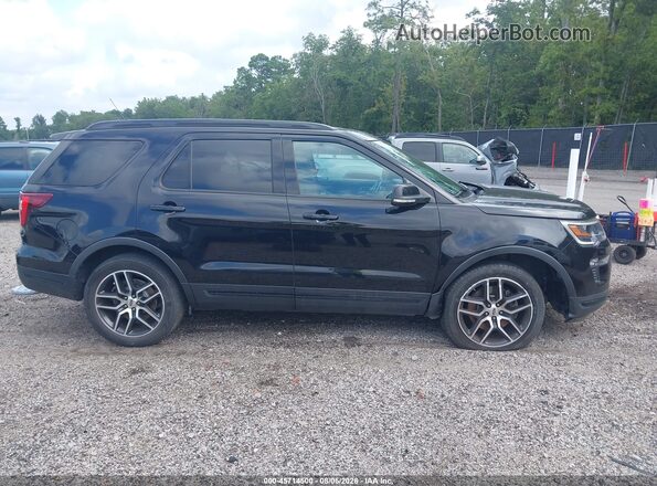1FM5K8GT0KGA77844 2019 FORD EXPLORER Black Vista interior trasera