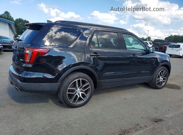 1FM5K8GT1GGA92683 2016 FORD EXPLORER Black Հետևի աջ