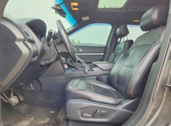 1FM5K8GT1GGC55705 2016 FORD EXPLORER Серый Вид салона спереди