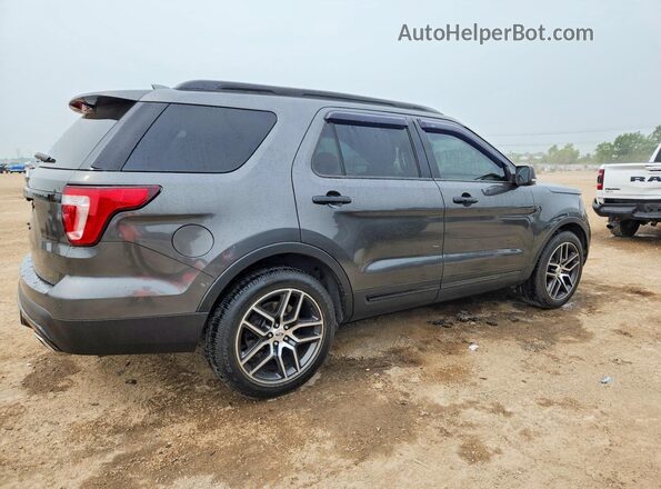 1FM5K8GT1GGC55705 2016 FORD EXPLORER Серый Задняя правая четверть
