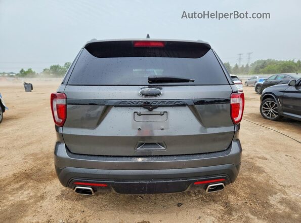 1FM5K8GT1GGC55705 2016 FORD EXPLORER Серый Вид сзади