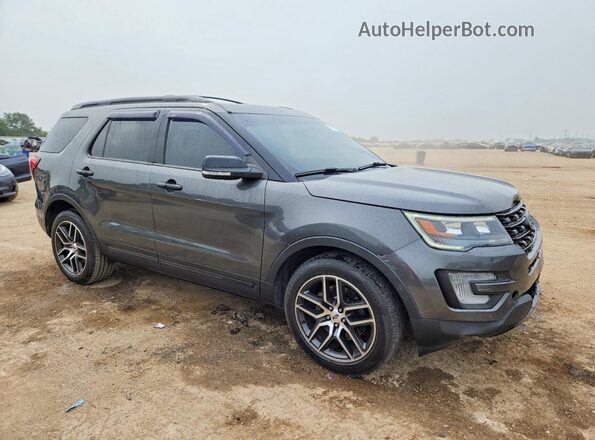 1FM5K8GT1GGC55705 2016 FORD EXPLORER Серый Передняя правая четверть