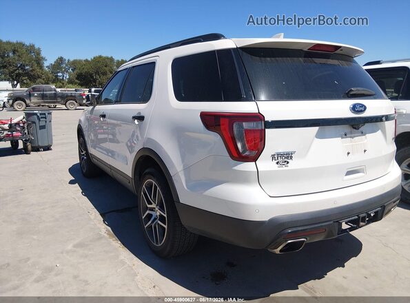 1FM5K8GT1HGA07746 2017 FORD EXPLORER White Trasero izquierdo
