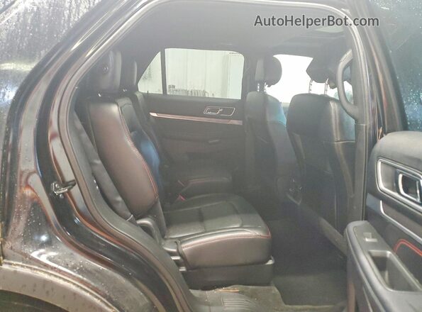 1FM5K8GT1HGA14051 2017 FORD EXPLORER Black Rear interior view