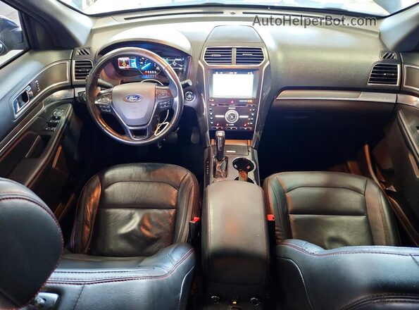1FM5K8GT1HGC48836 2017 FORD EXPLORER Черный Вид панели приборов