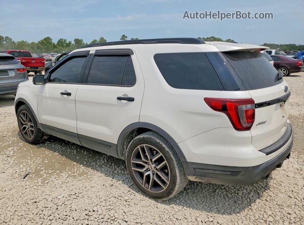 1FM5K8GT1JGA76605 2018 FORD EXPLORER White Trasero izquierdo
