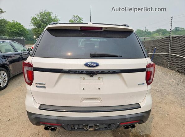 1FM5K8GT1JGC95922 2018 FORD EXPLORER Beige Widok z tyłu