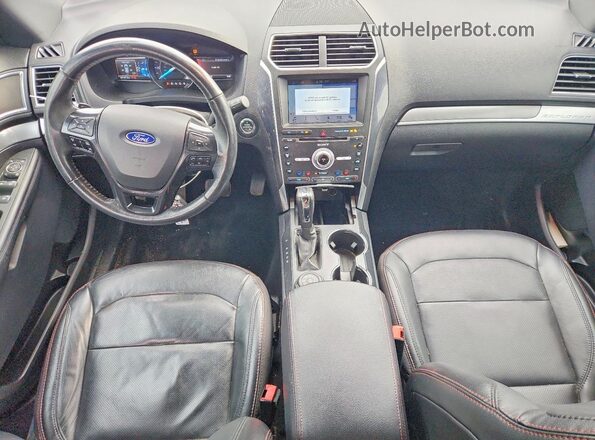 1FM5K8GT1JGC95922 2018 FORD EXPLORER Beige Widok deski rozdzielczej