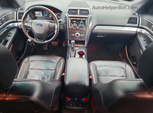 1FM5K8GT2GGA89307 2016 FORD EXPLORER Black Dashboard view