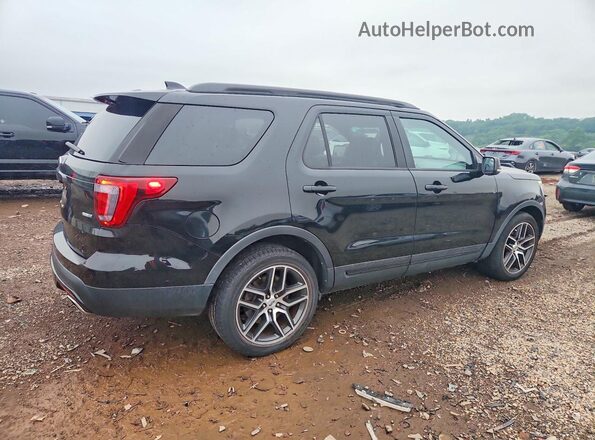 1FM5K8GT2GGA89307 2016 FORD EXPLORER Black Rear right