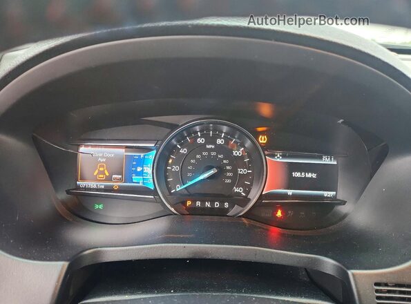 1FM5K8GT2GGA89307 2016 FORD EXPLORER Black Instrument cluster view