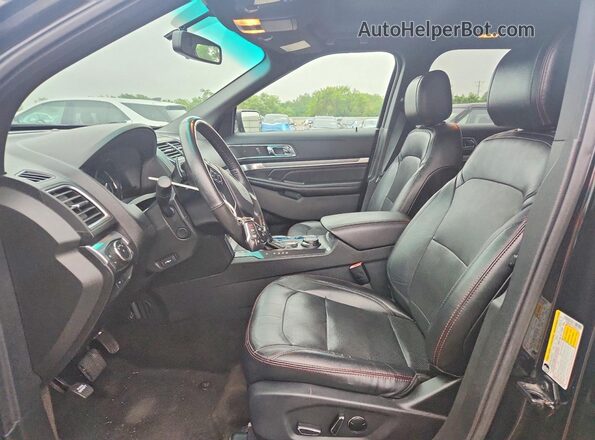 1FM5K8GT2GGA89307 2016 FORD EXPLORER Black Front interior view