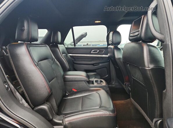 1FM5K8GT2GGA89307 2016 FORD EXPLORER Black Rear interior view