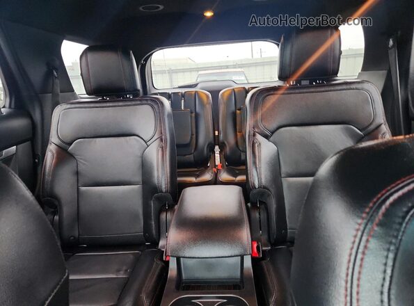 1FM5K8GT2GGA89307 2016 FORD EXPLORER Black Rear seats view