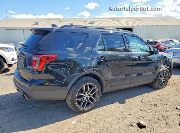 1FM5K8GT2HGA09263 2017 FORD EXPLORER Черный Задняя правая четверть